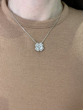 Load image into Gallery viewer, Diamond Heart and Clover Pendant
