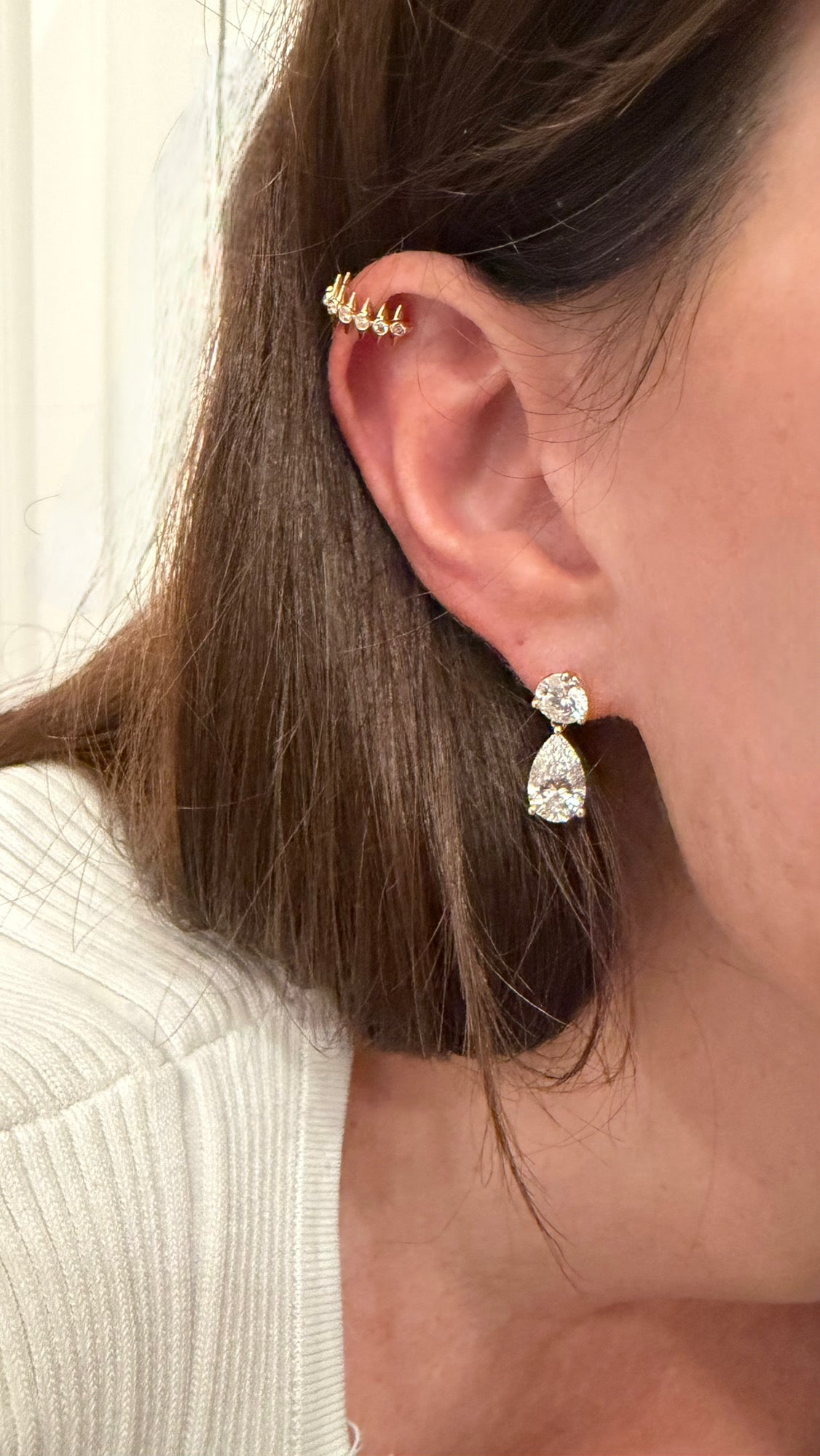 Diamond Spike Ear Cuff
