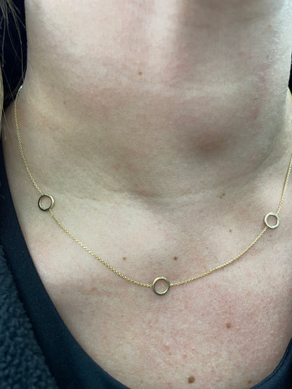 Gold Open Circle Chain