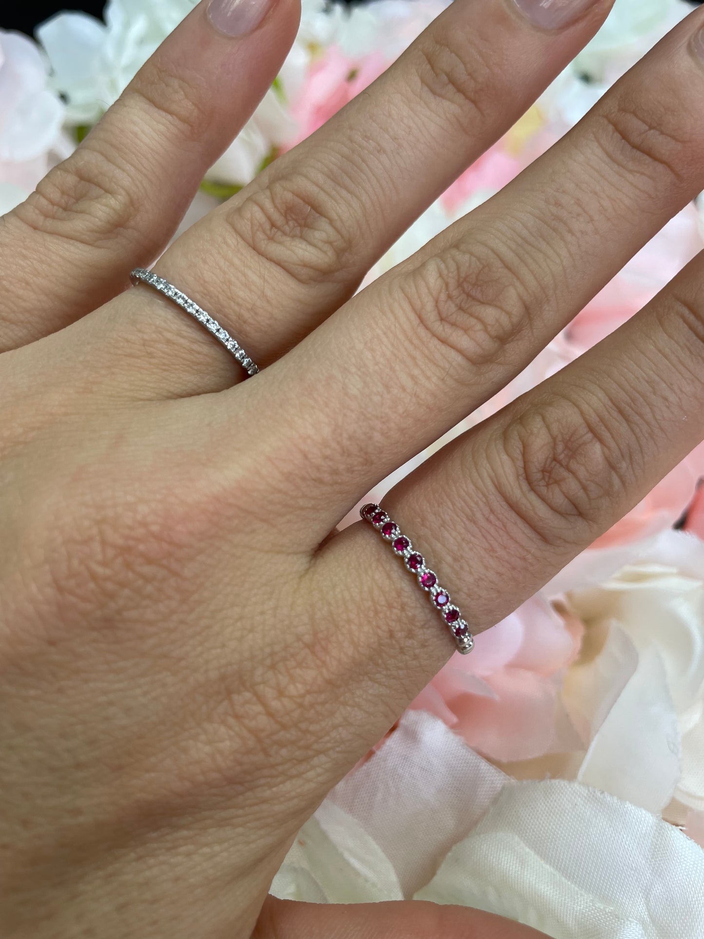Dainty 2 Ruby Band