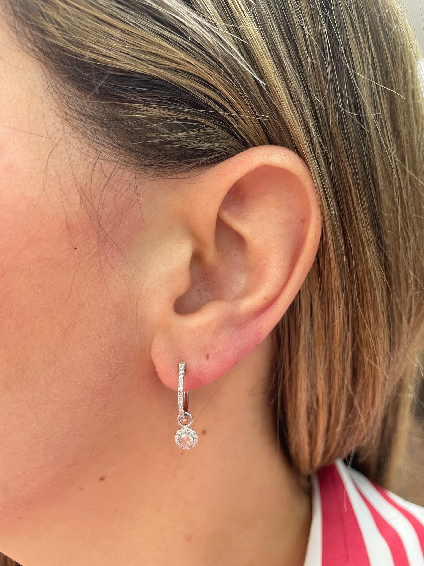 Diamond Rose Cut Charm