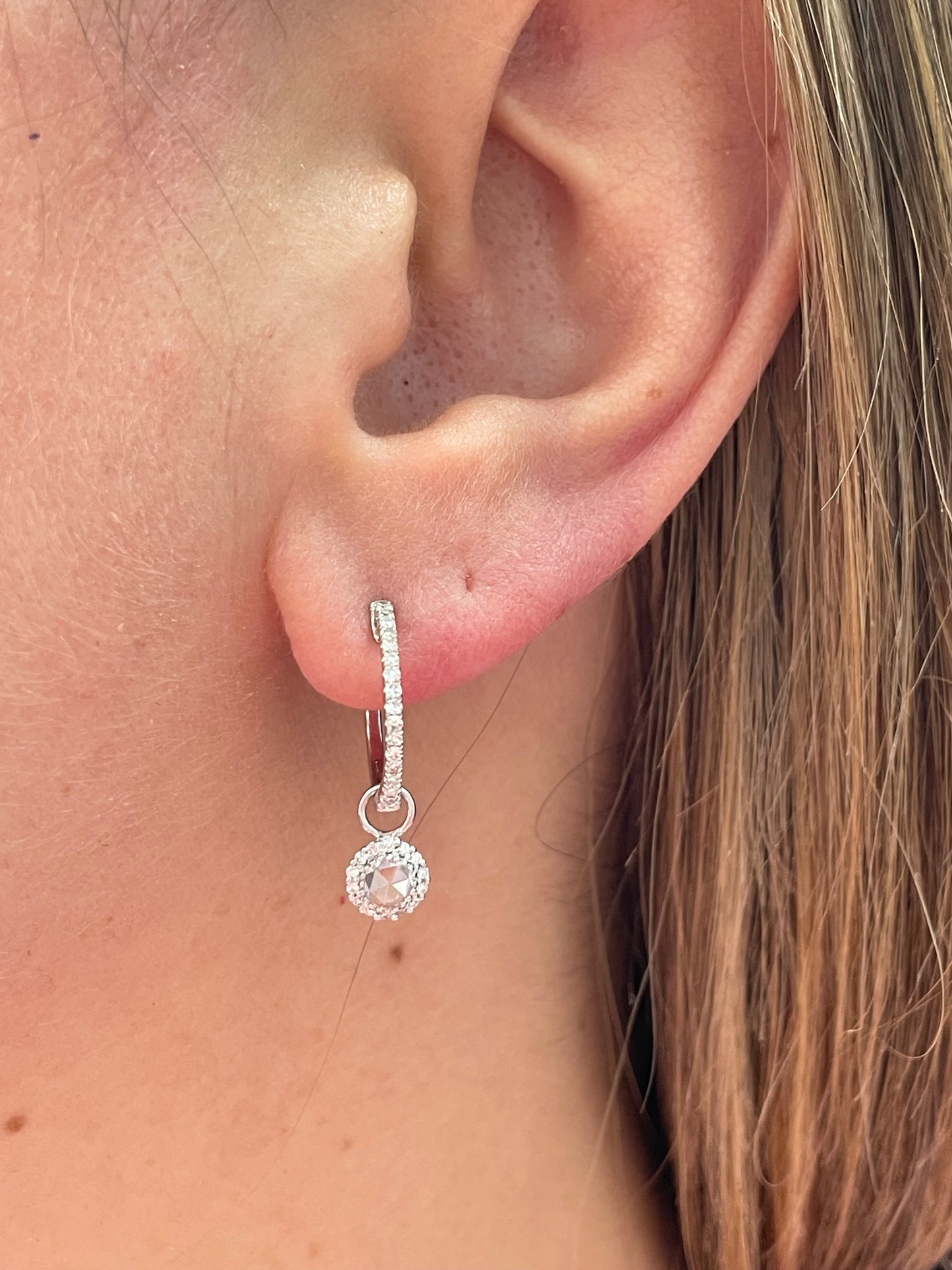 Diamond Rose Cut Charm