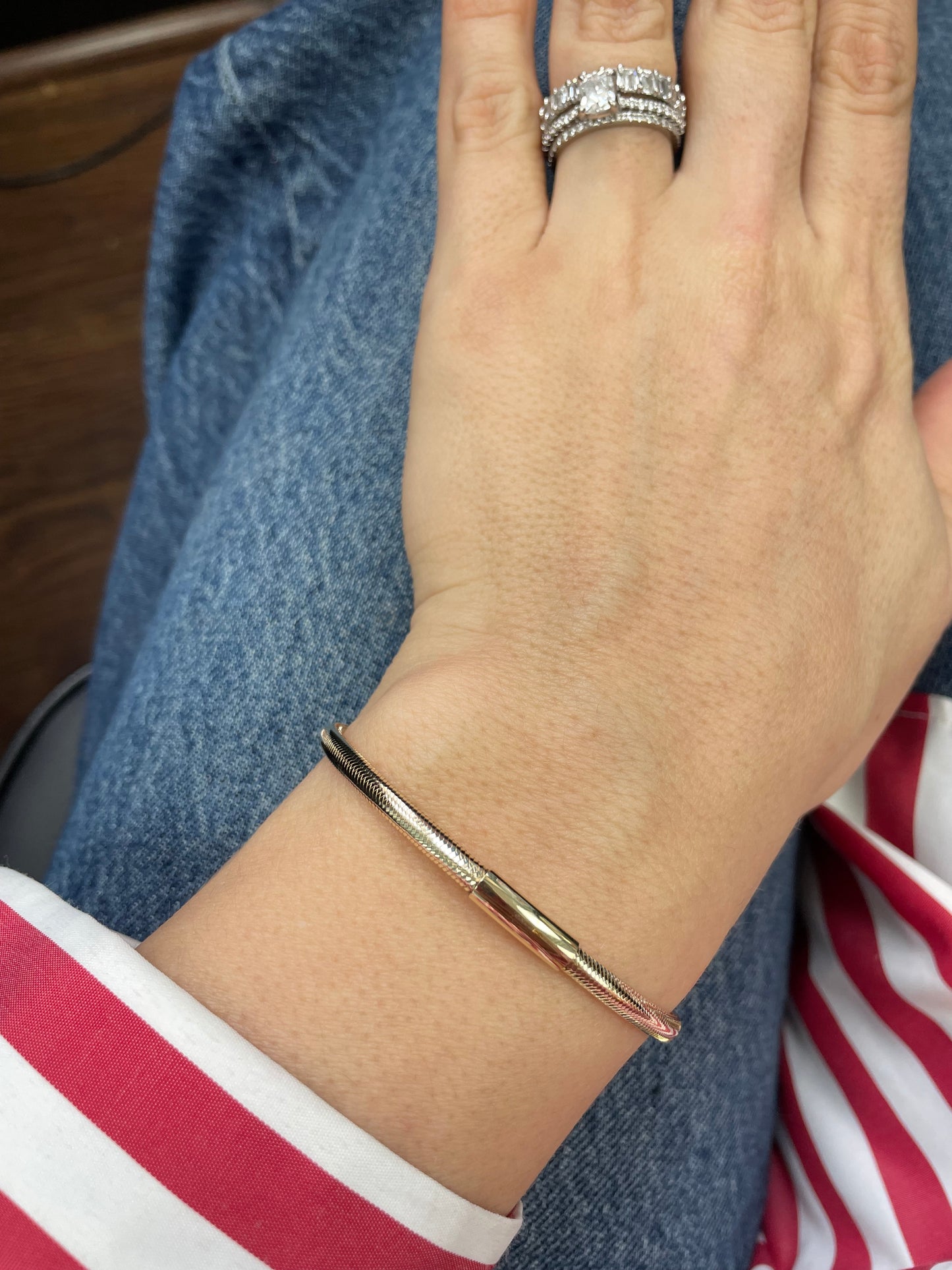 Yellow Gold Stretch Bracelet