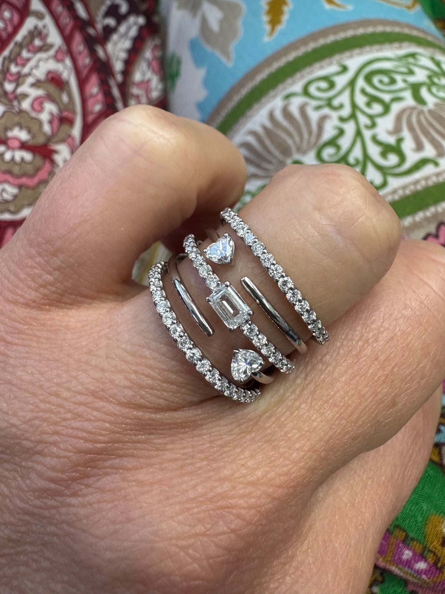 Fancy Shape Diamond Cage Ring