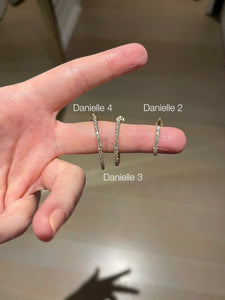 The Danielle Diamond Hoop Earrings Size 4-25mm