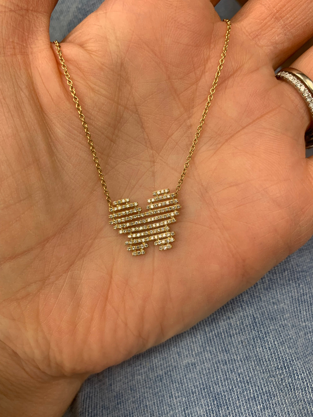 Yellow Gold Butterfly Diamond Pendant