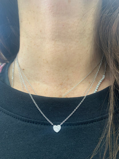 Mini Diamond Heart Pendant