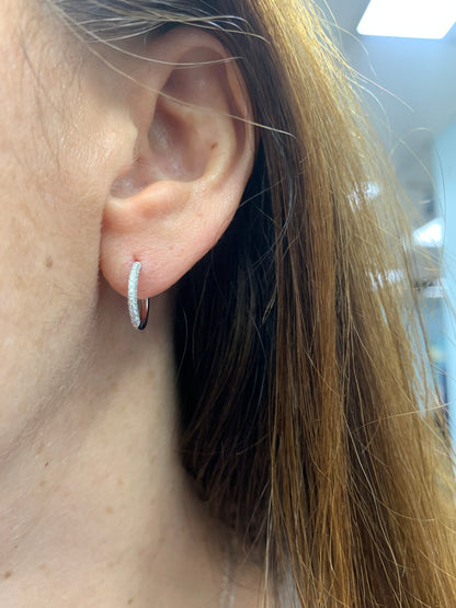 Multi Row Diamond Mini Hoops