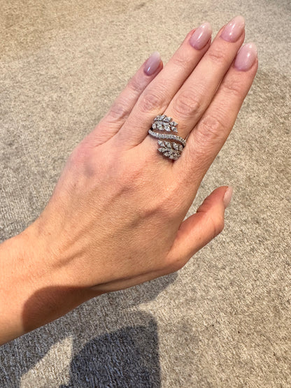 Diamond Leaf Ring