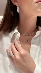 Sapphire and Diamond Bluebird Pendant - Four