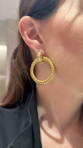 Circle Dangle Earrings - Two