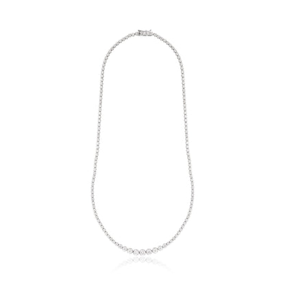 Dainty Four Diamond Riviera Necklace