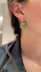 Rocky Mountain Tsavorite and Diamond Dangle Earrings - Two
