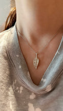 Load image into Gallery viewer, Diamond Leaf Necklace - Two