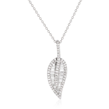 Diamond Leaf Necklace