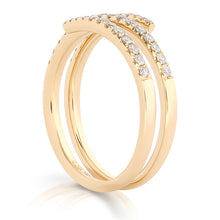 Load image into Gallery viewer, Petite Diamond Coil Ring - Gold