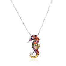 Load image into Gallery viewer, Rainbow Seahorse Pendant