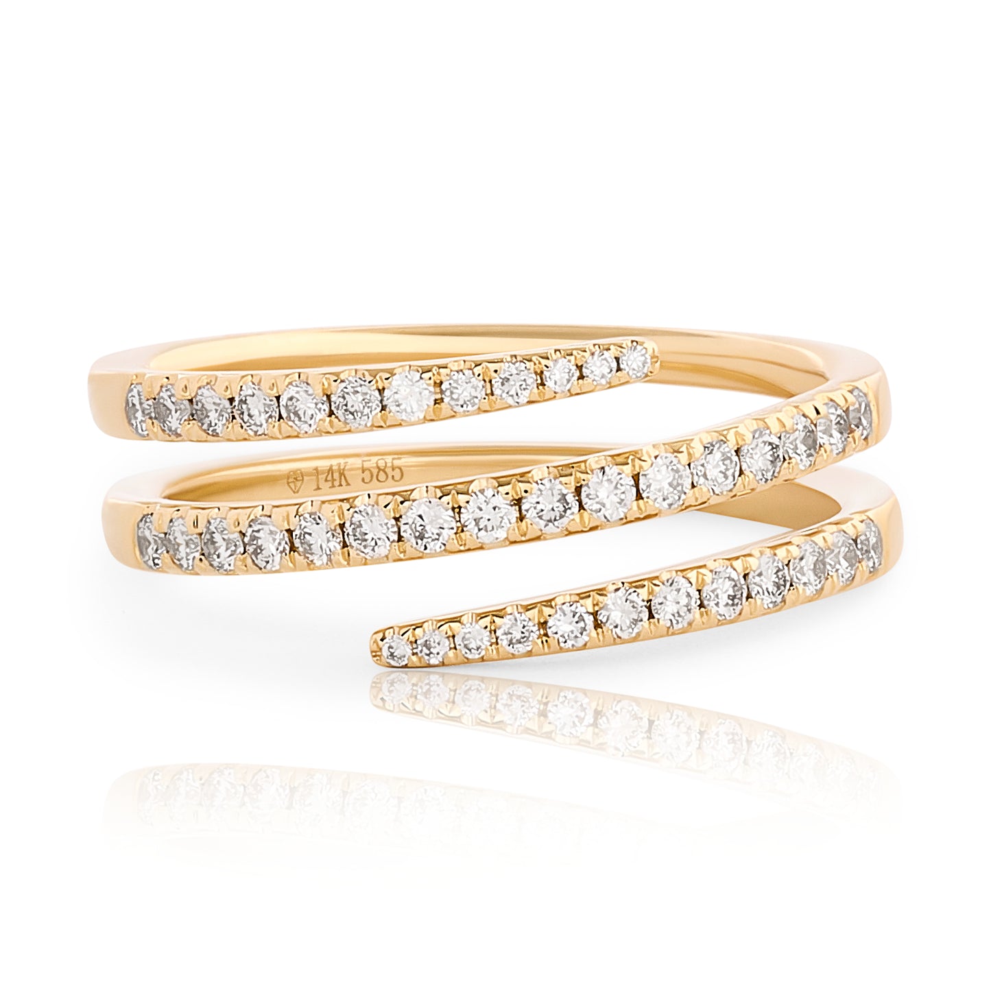 Petite Diamond Coil Ring