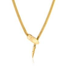 Load image into Gallery viewer, Bolo Style Gold Snake Necklace - Two