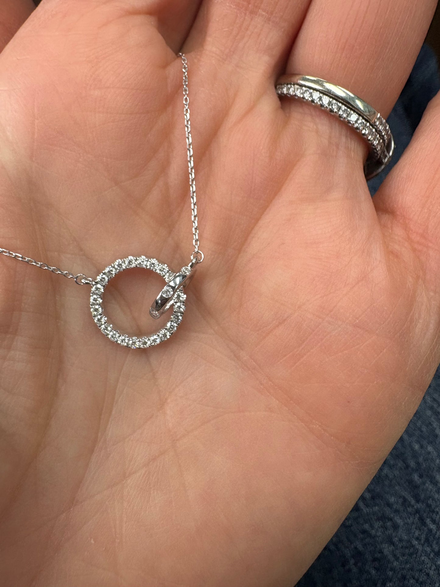 Diamond Forever Circle Necklace