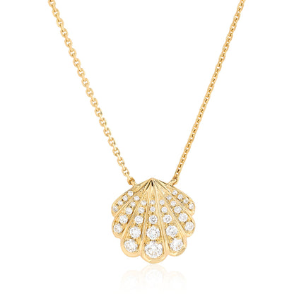 Diamond SeaShell Pendant