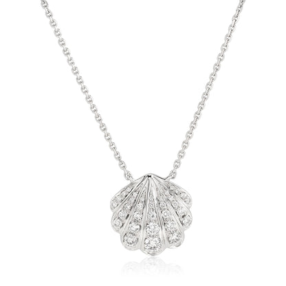 Diamond SeaShell Pendant