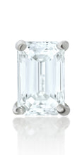 Load image into Gallery viewer, Single Emerald Cut Diamond Stud Earring