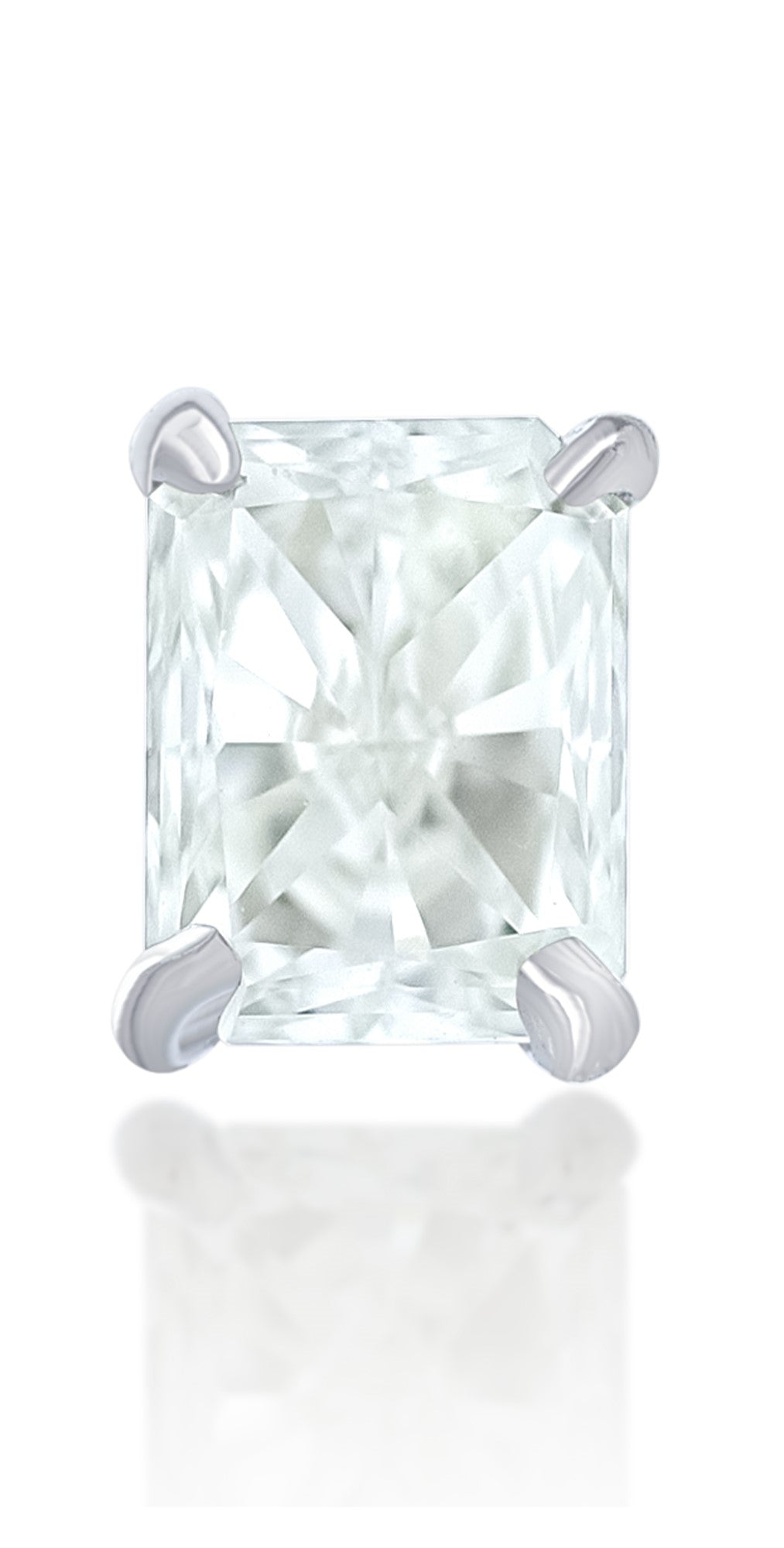 1 Carat Lab Grown Solitaire Radiant Cut Diamond Engagement Ring – Benz & Co  Diamonds