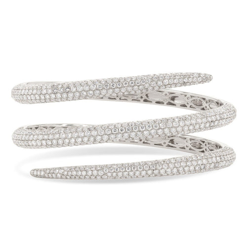 Diamond Snake Wrap Bracelet