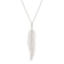 Load image into Gallery viewer, Small Feather Diamond Pendant