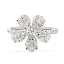 Load image into Gallery viewer, Diamond Flower Illusion Ring
