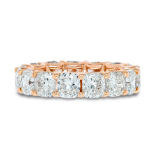 Load image into Gallery viewer, Rose Gold Cushion Cut Eternity Band