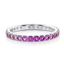 Load image into Gallery viewer, Pink Sapphire Ombre Eternity Ring
