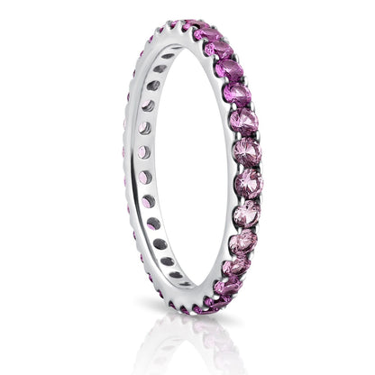 Pink Sapphire Ombre Eternity Ring