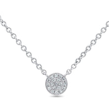 Load image into Gallery viewer, Mini Diamond Pave Disc Pendant