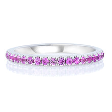 Load image into Gallery viewer, Halfway Pink Sapphire Band