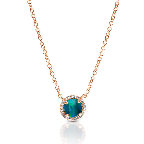 Diamond Opal Pendant