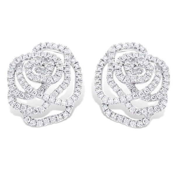 Rose on sale diamond earrings