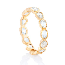 Load image into Gallery viewer, Rose Cut Eternity Band With Beaded Edge