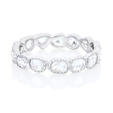 Load image into Gallery viewer, Rose Cut Eternity Band With Beaded Edge