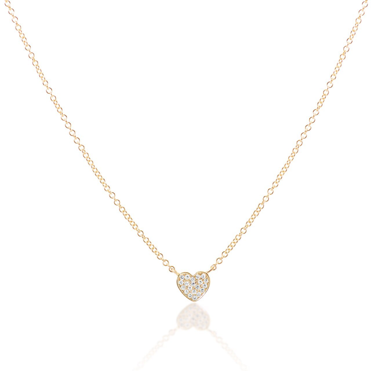 Mini Diamond Heart Pendant