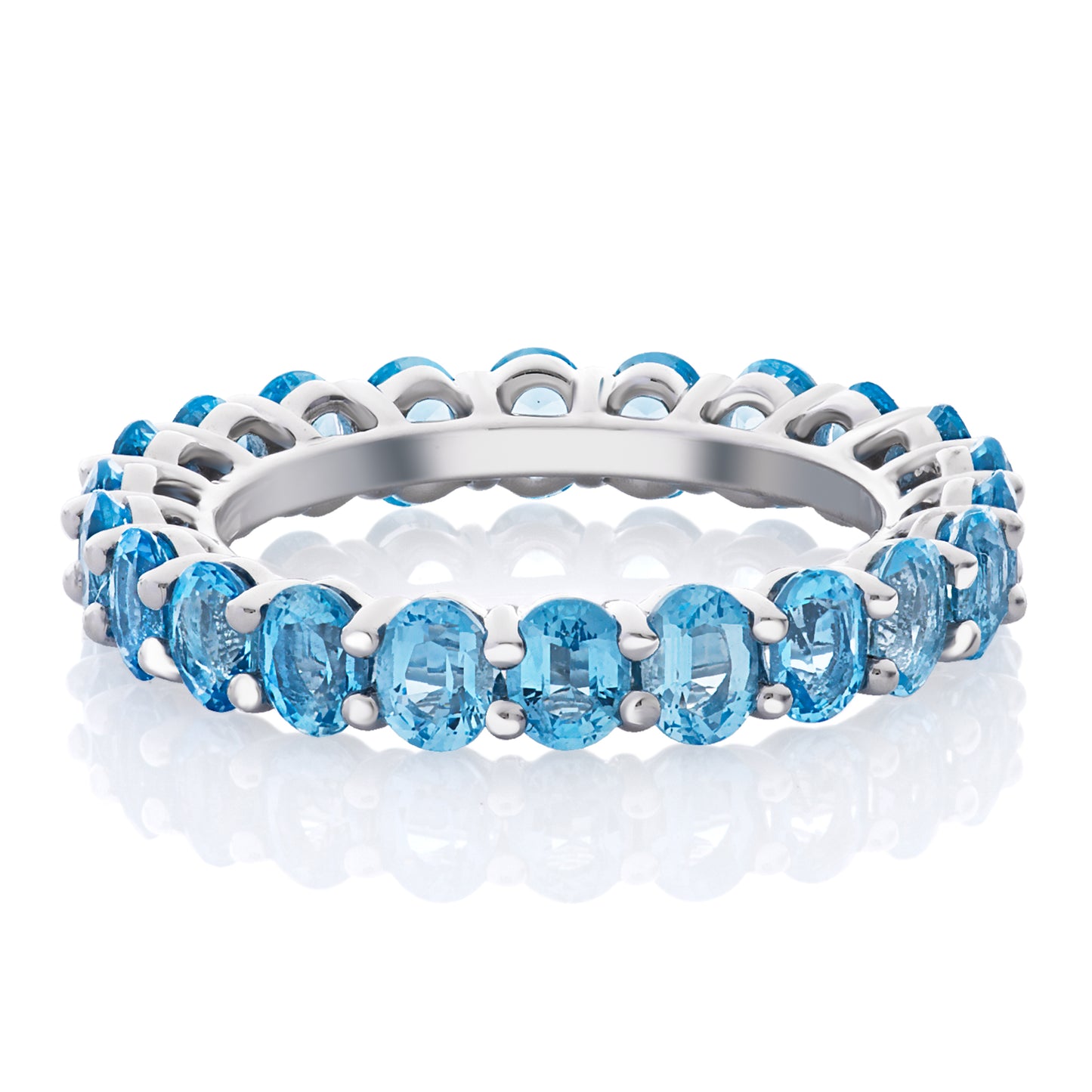 Aquamarine Oval Band