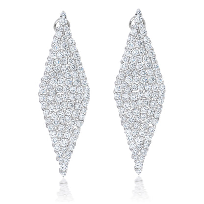 Diamond Shape Hanging Earrings