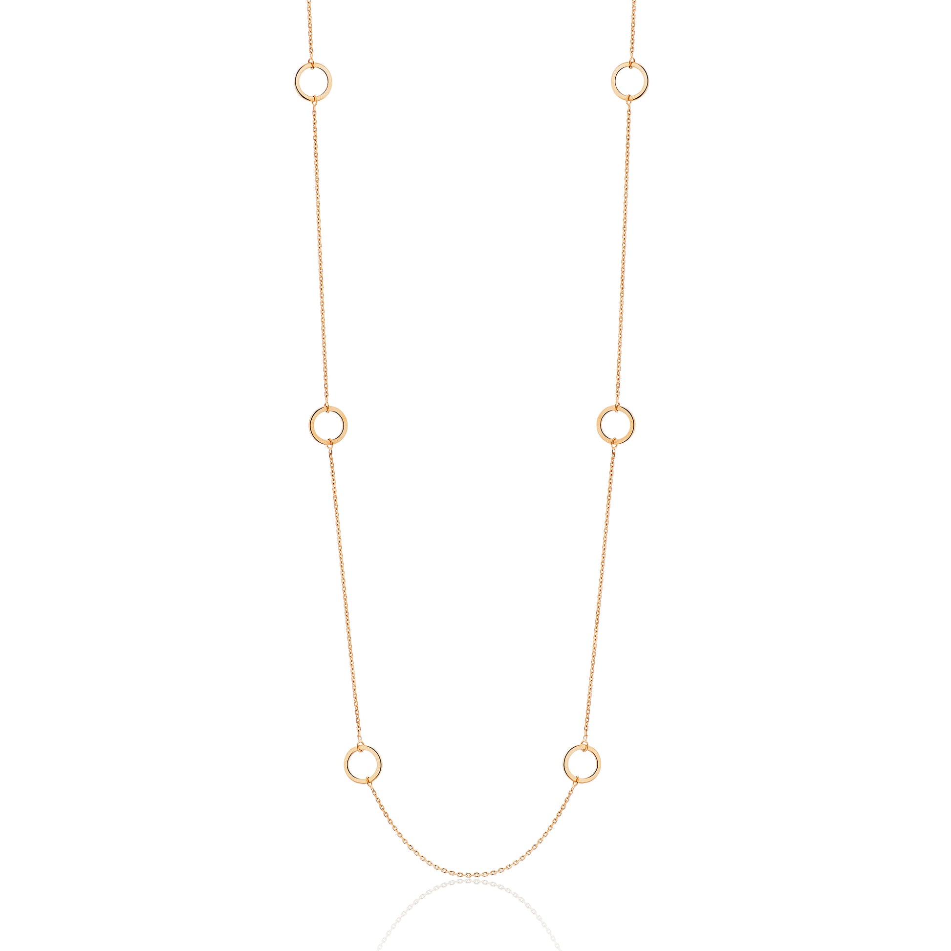 Gold Open Circle Chain