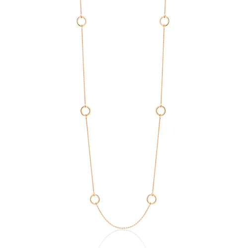 Gold Open Circle Chain