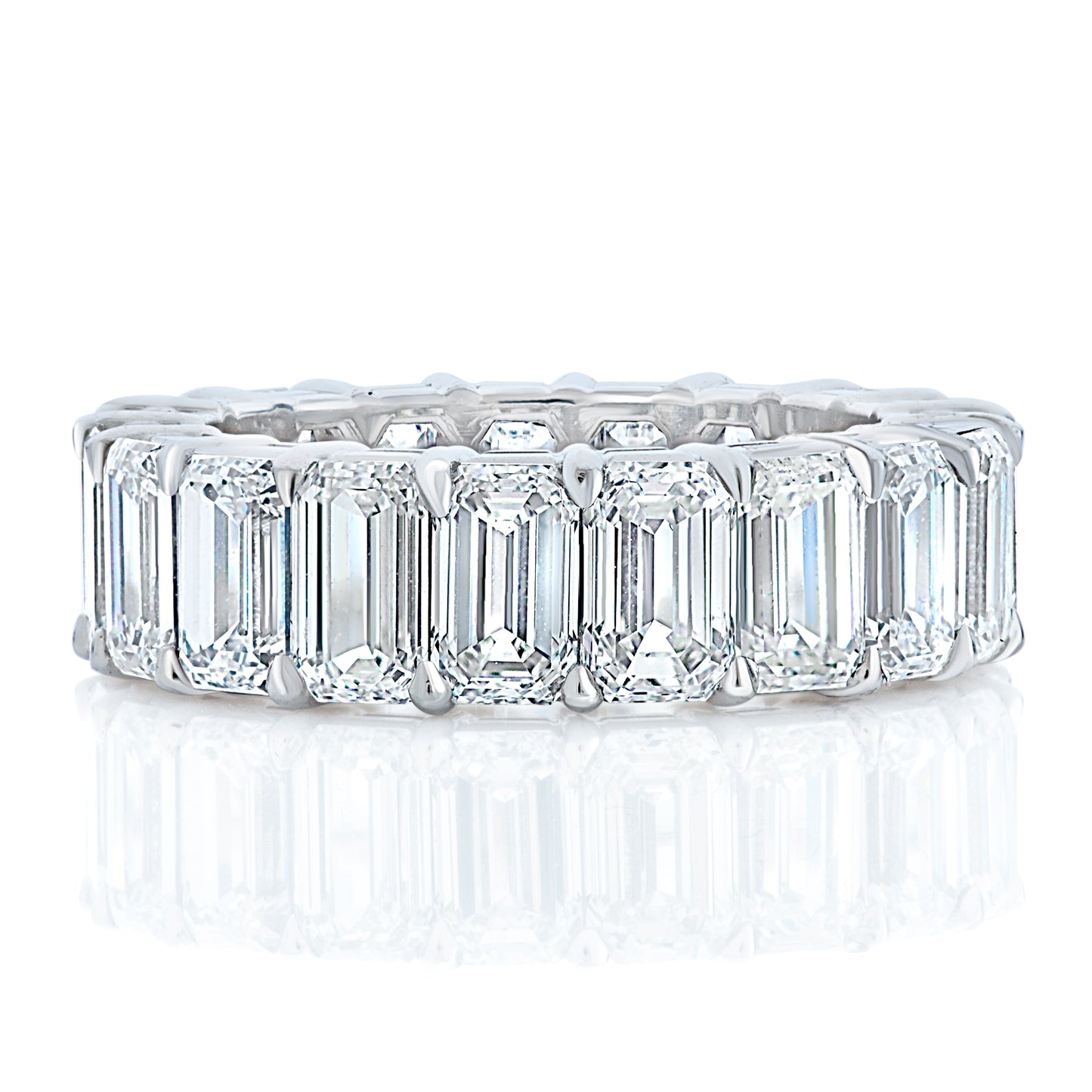 Emerald Cut Diamond Eternity Band