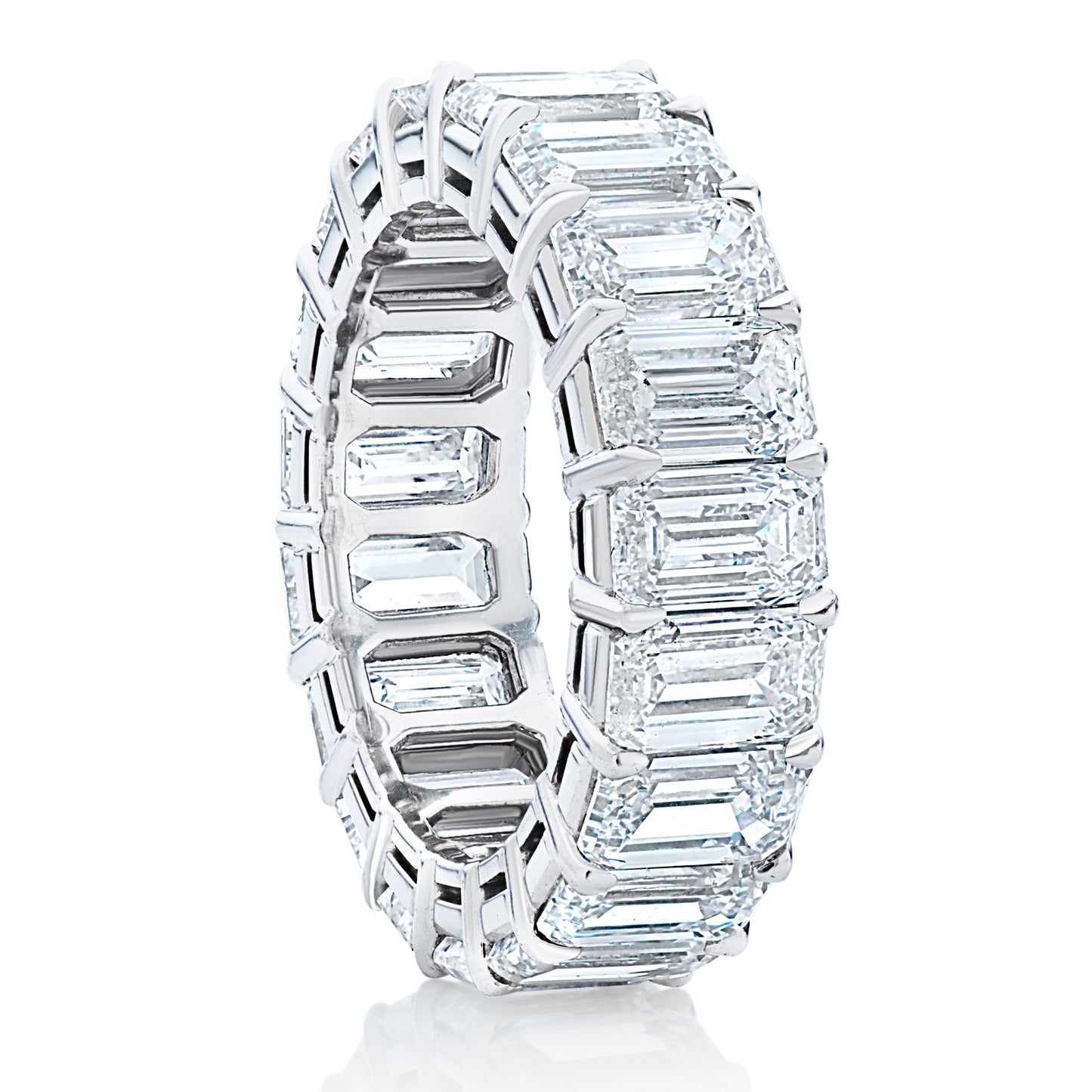 Emerald Cut Diamond Eternity Band - Two