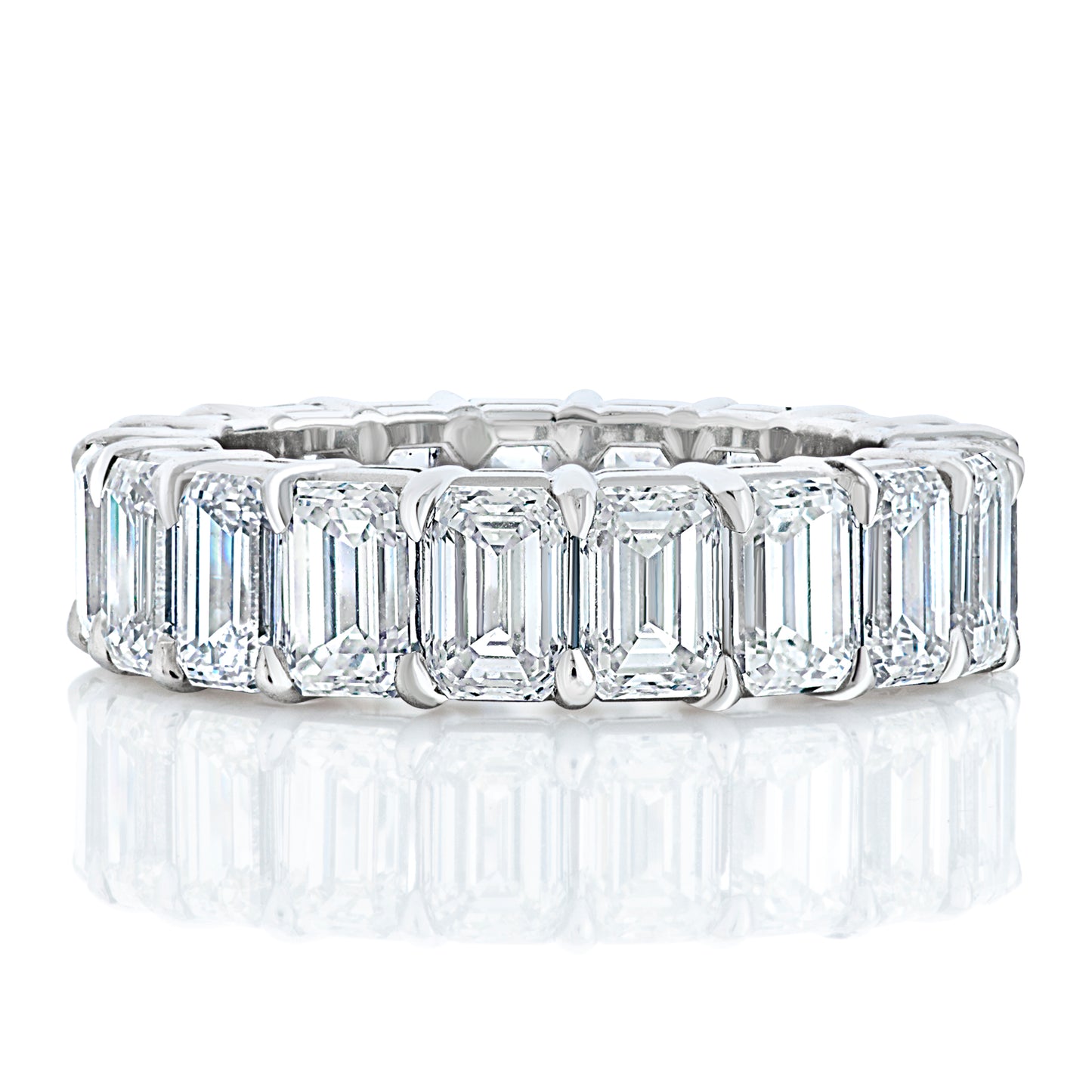 Emerald Cut Diamond Eternity Band