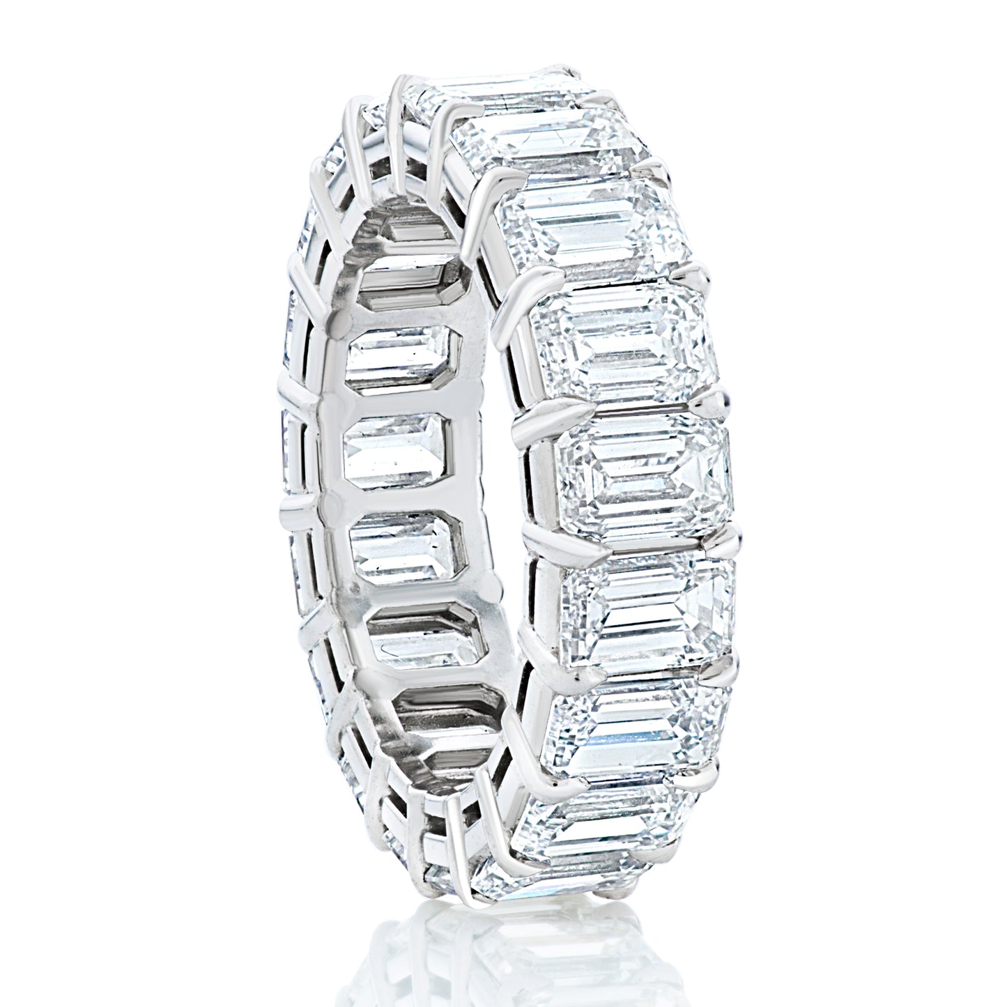 Emerald Cut Diamond Eternity Band