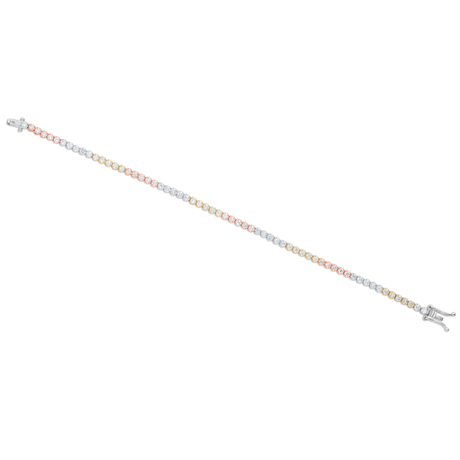 Dainty 3 Diamond Tennis Bracelet